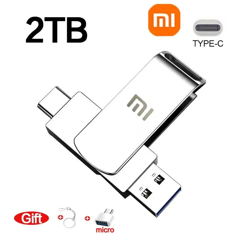 Xiaomi 16TB USB 3.0 Pen Drive 8TB 4TB High Speed Transfer Metal SSD Pendrive Cle Portable U Disk Flash Drive Memoria USB Stick