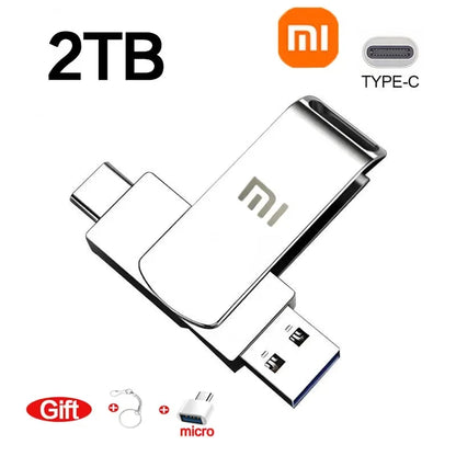 Xiaomi 16TB USB 3.0 Pen Drive 8TB 4TB High Speed Transfer Metal SSD Pendrive Cle Portable U Disk Flash Drive Memoria USB Stick